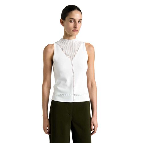 Cue Pointelle Detail Knit Tank